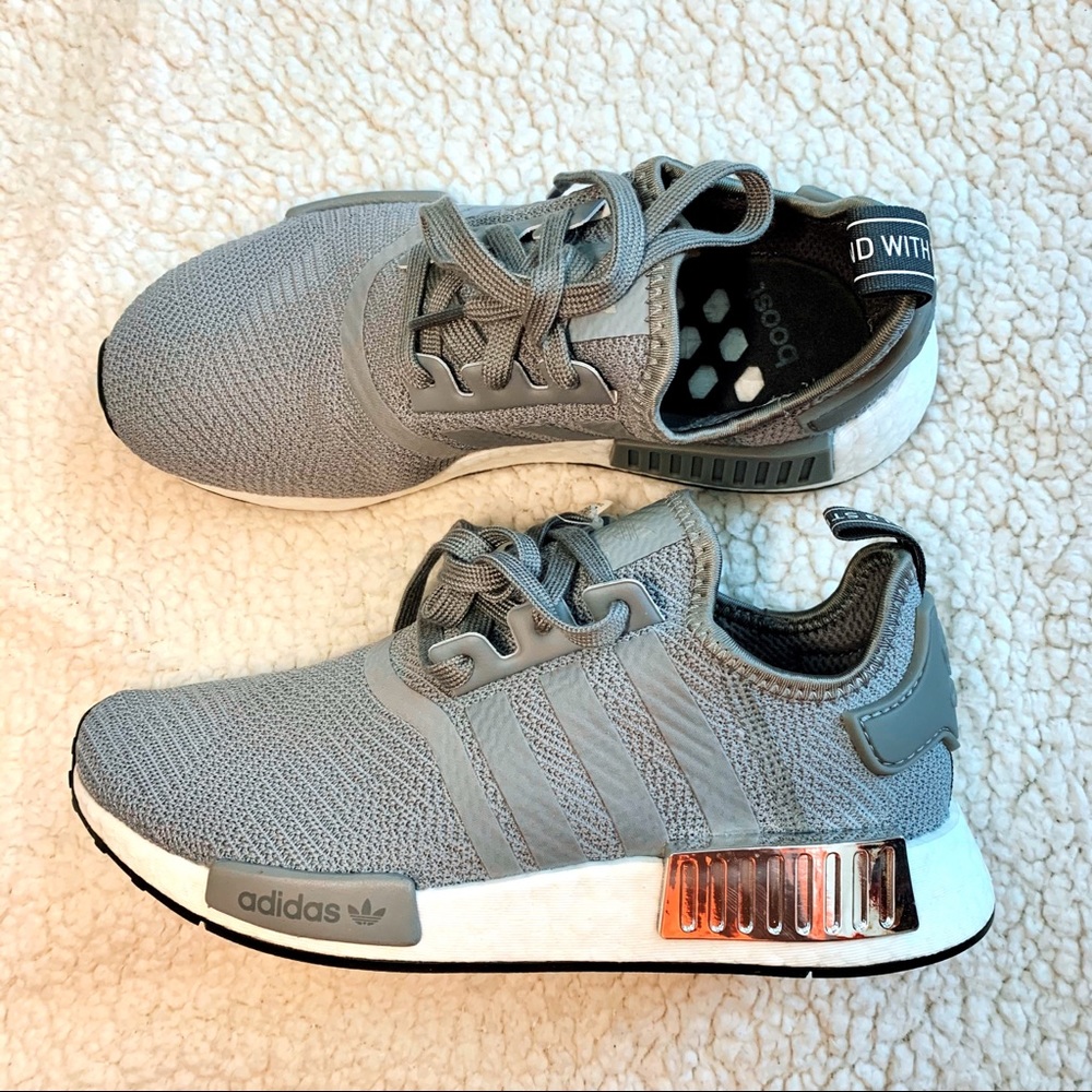 Grey Adidas NMD_R1 Silver Metallic